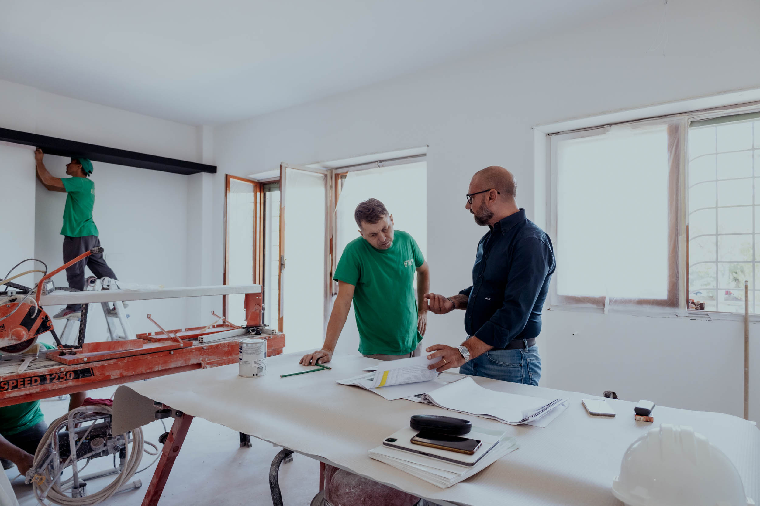 Confronto in cantiere sui documenti di progetto
